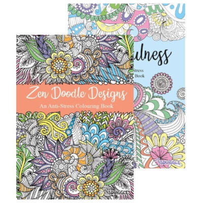 Zen Doodle & Mindfulness Anti-Stress Colouring Books.