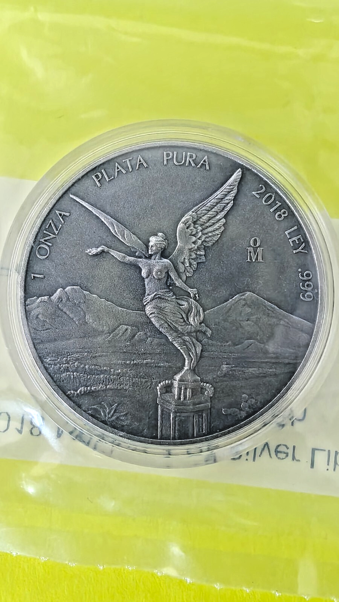 2018 Mexico 1 oz Silver Libertad Antique Finish In Capsule | eBay