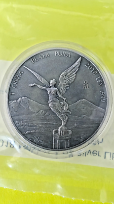 2018 Mexico 1 oz Silver Libertad Antique Finish In Capsule | eBay