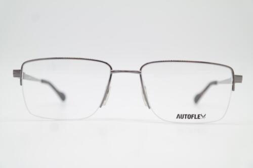 Glasses AUTOFLEX by FLEXON 105 Silver Half Brand Eyeglass Frame Eyeglasses New - Picture 1 of 6