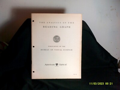 RARE 1938 AMERICAN OPTICAL CO. ANALYSIS OF THE READING GRAPH OPTOMETRY BOOKLET