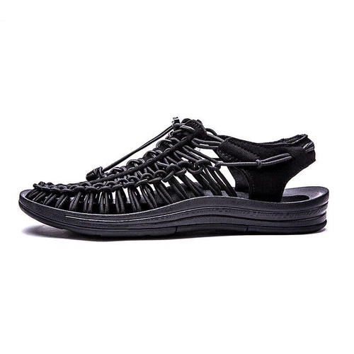 Sandalias de agua antideslizantes para exteriores Keen Uneek gris con cuerda elástica y - Imagen 12 de 29