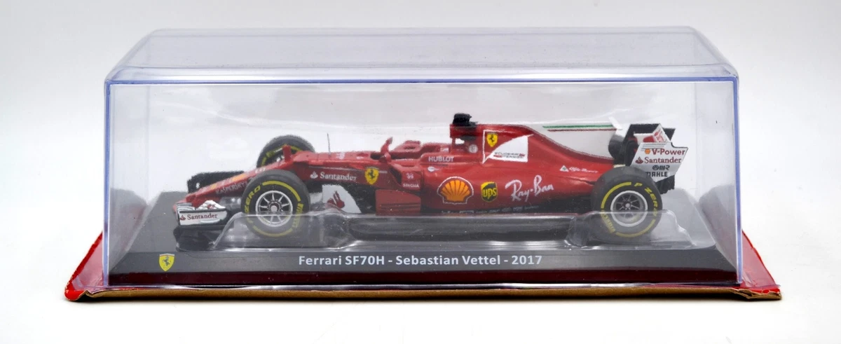 Voiture de courses miniatures pour Ferrari sur Sebastian Vettel