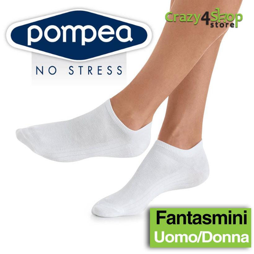 Calze Sportive Pompea Uomo Calzini MINI CALZE FANTASMINI POMPEA