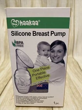 Haakaa Manual Silicone Breast Pump 4 oz, 2019 Model