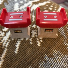 Brio wooden railway Train Super Supports / Risers Excellent Condition