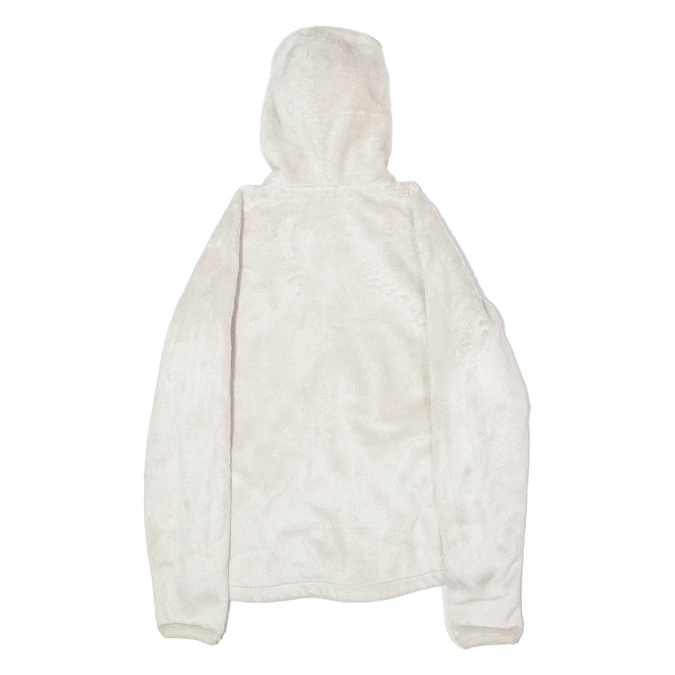 Chaqueta polar para mujer THE NORTH FACE franela crema con capucha M Foto 3 de 4