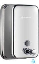 modunful Wall Mounted Soap Dispensers for Bathroom, Stainless Steel 1000ML