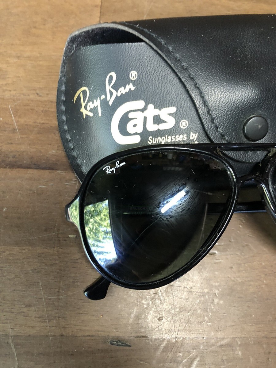 80s〜 Vintage Raynan Cats Clear Flame USA Vintage Ray Ban Cats 80s Aviator Black FRANCE | eBay