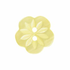 Flower Shaped Buttons 2 Hole Etched Button  Pack of 10 - Choice of Colour & Size