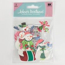 Jolee's Boutique Playful Snowman Christmas Holiday Scrapbooking Stickers