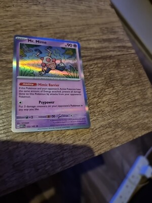 Mr Mime 122/165 Holo Rare, Englisch, Pokémon 151, Packfrisch