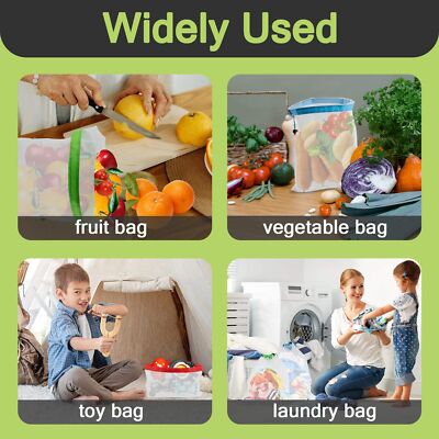 alimentos bolsas reutilizables para frutas y verduras