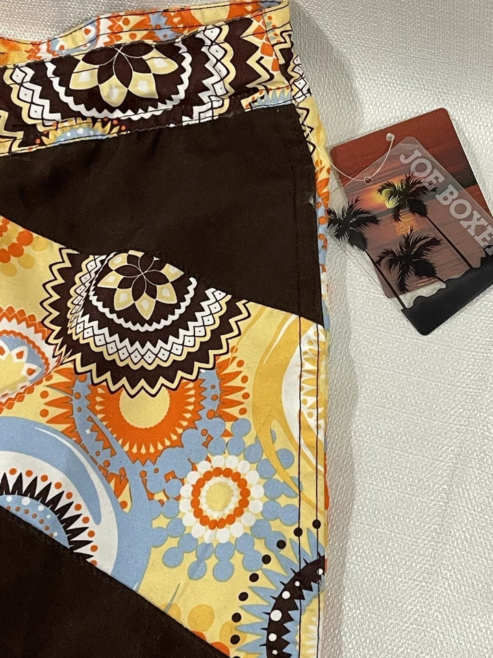 Joe Boxer Mens SZ Large Swim Trunks Multicolor Hawaiian Swimsuit Lined NWT - Image 2 of 4