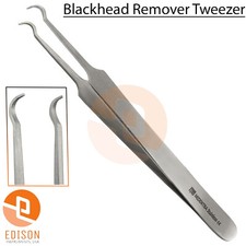 Blackhead Remover Tweezers Curved Acne Pimple Popper Blemish Comedone Extractor