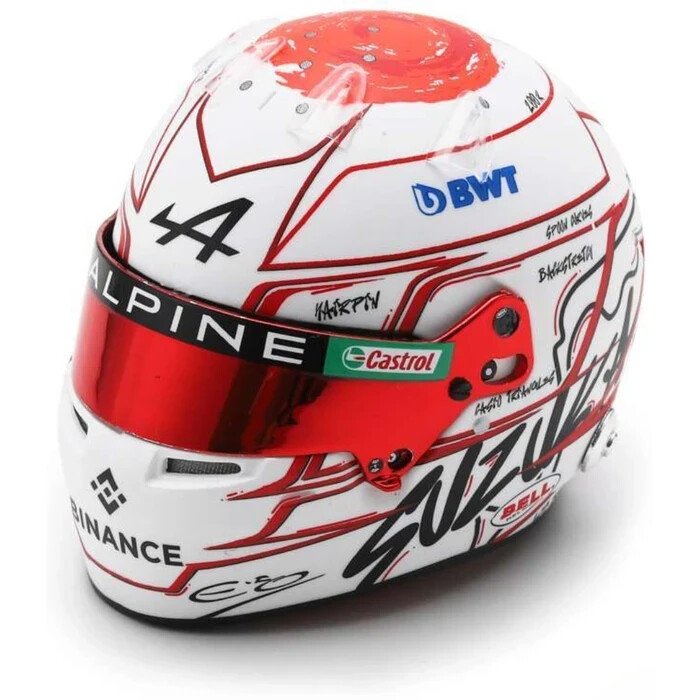 Spark 1/5 McLaren Esteban Ocon Helmet Japanese GP 2023 - In Stock