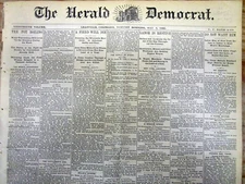 Lot of 3 1892 wild west COLORADO newspapers LEADVILLE Colorado frm 130 years ago