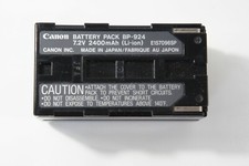 Genuine OEM Canon Battery Pack BP-924 7.2V 2400mAh Li-ion Battery, Made in Japan