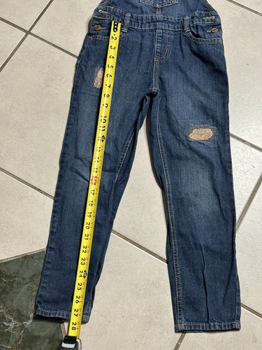 Jordache Girls Denim Blue Overall Jeans Size M(7-8) - Picture 5 of 11