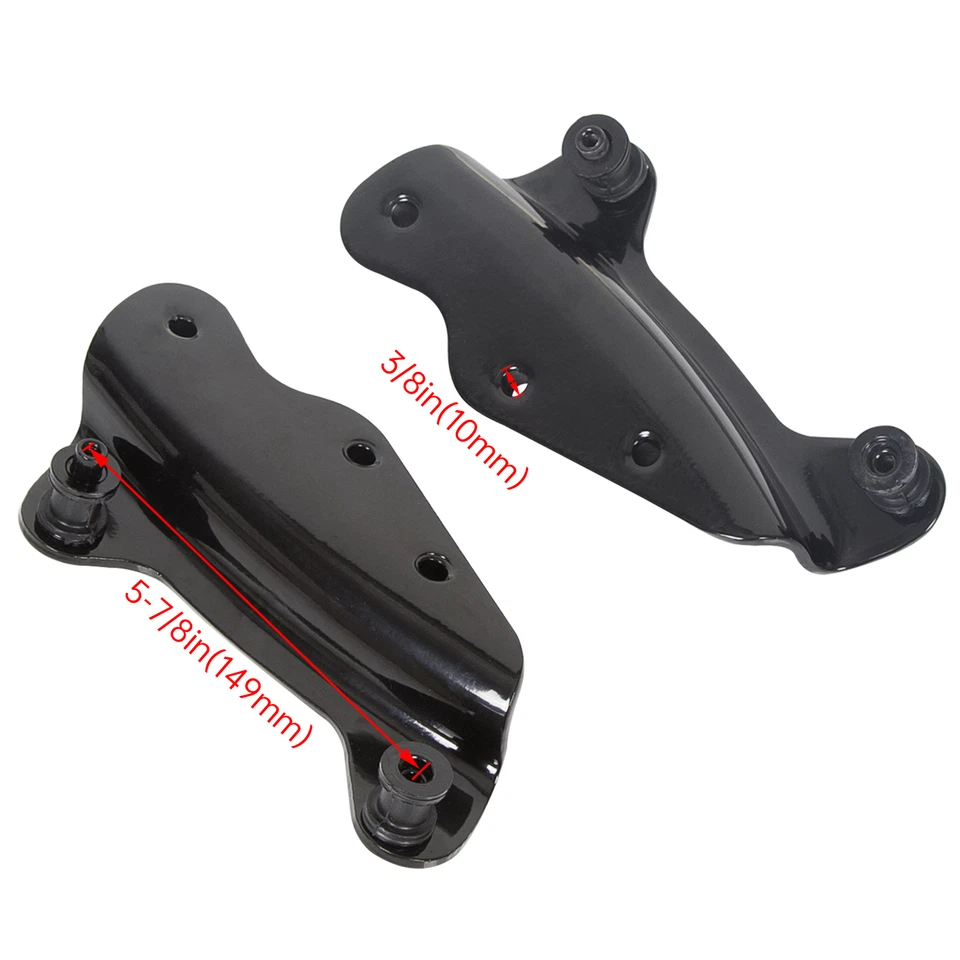 Black 4 Point Docking Hardware Kit For Harley Touring Electra Glide 2009-2013 - Image 2 of 4