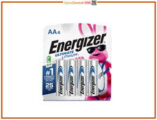 Energizer Ultimate Lithium AA Batteries 4-Pack BRAND NEW FREE SHIPPING USA 