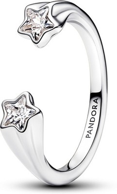Pandora Sterling Silver Cubic Zirconia Clear 193582C01 Ladies Ring