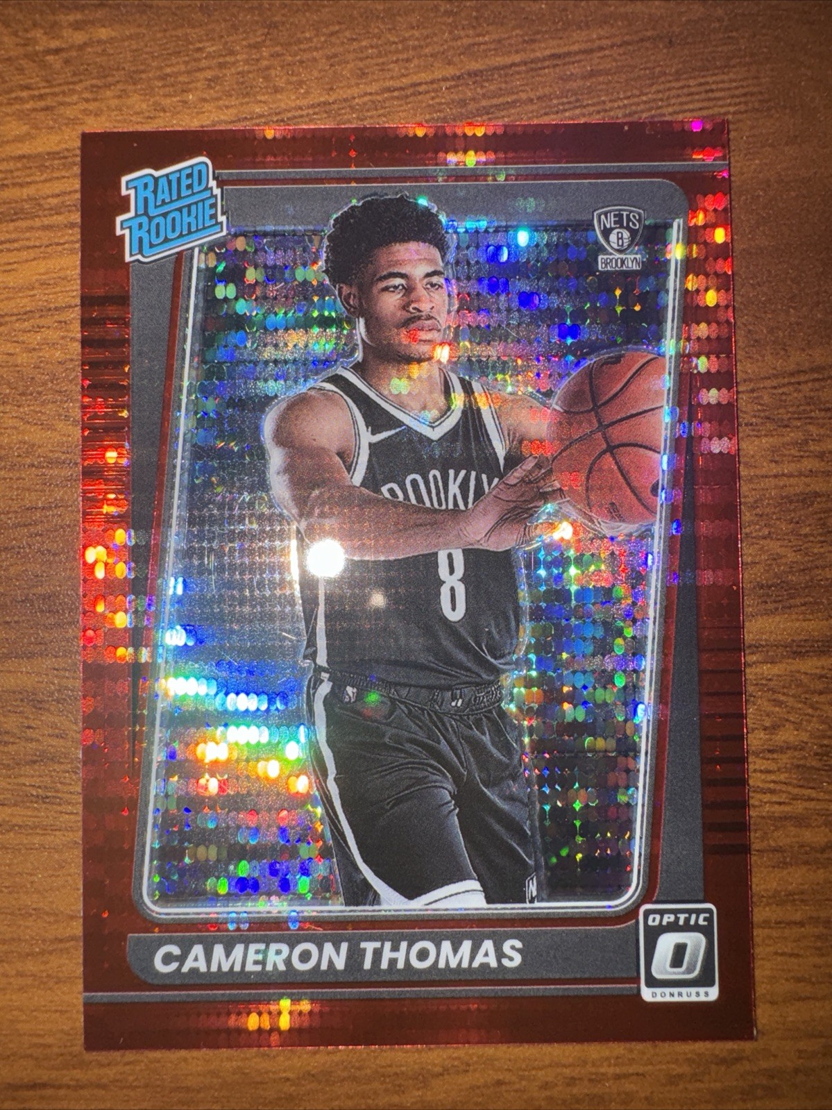 2021-22 Donruss Optic Red Pulsar #153 Cameron Thomas