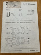 ReVox A77 Reel to Reel Tape Deck German Circuit Diagrams Schematics