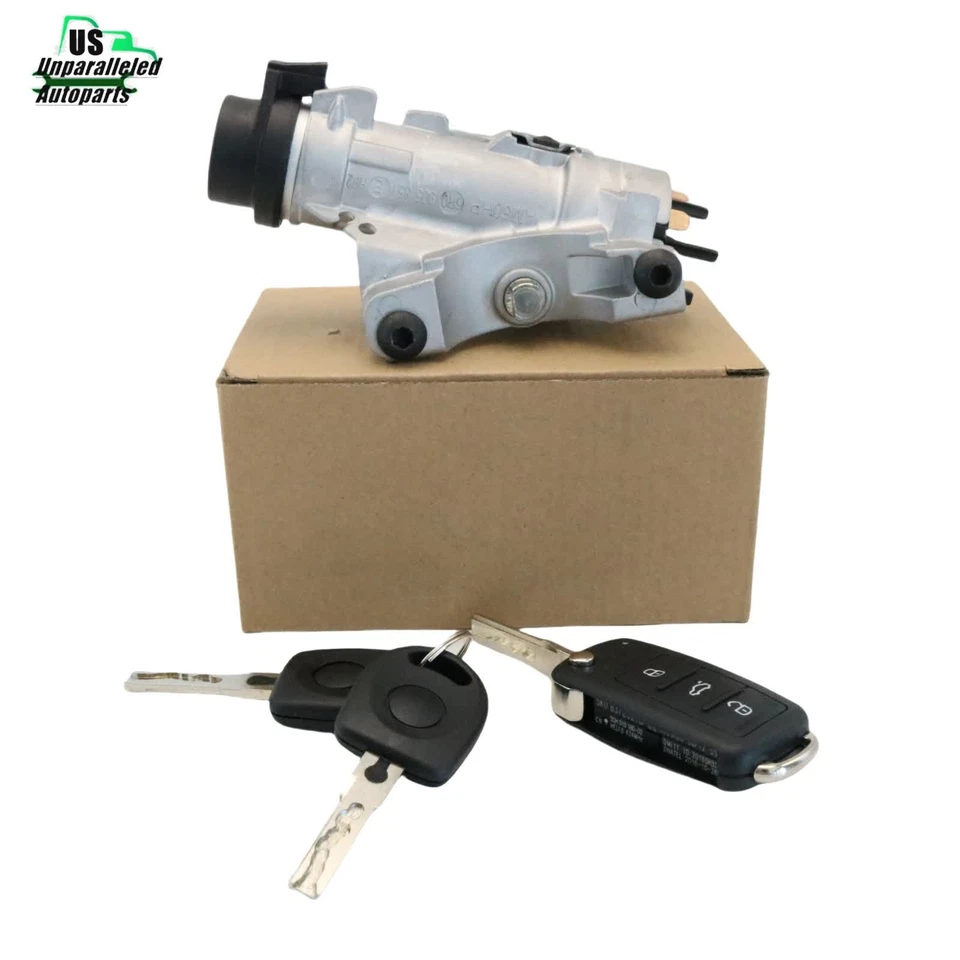 Ignition Lock Cylinder Assembly W/ Key Shells for Audi A4 A6 A8 /Quattro - Image 3 of 4
