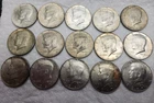40% SILVER Clad KENNEDY HALF DOLLAR Lot of 15 Random COINS
