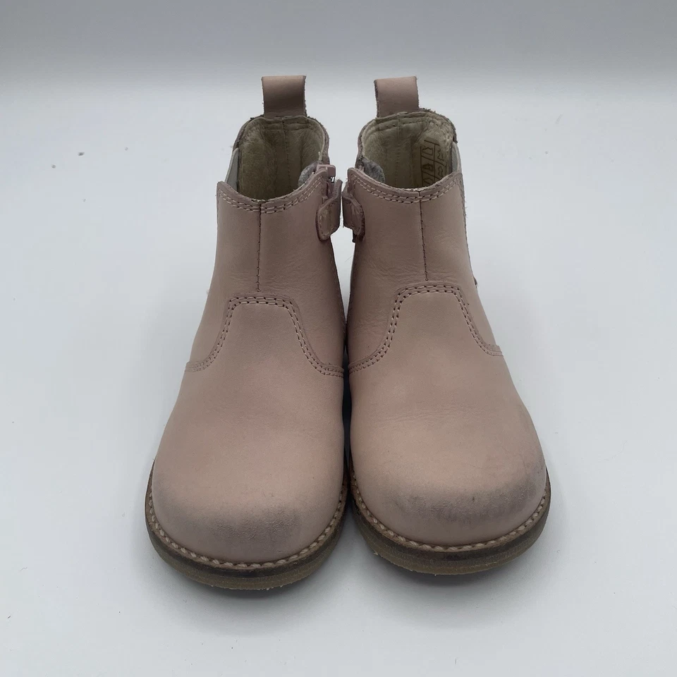 Botas Chelsea Jamie Kay Talla 6 Rosa Cuero Niñas Pequeñas Cierre de Cremallera Fácil de Usar Usadas en Excelente Condición Foto 2 de 4