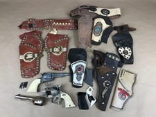 Vintage Cap Gun  Holster Parts Lot, Non-Working, AS-IS