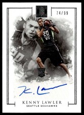 2016 Panini Impeccable Rookie Autographs Kenny Lawler Rookie Auto 74/99 Seattle