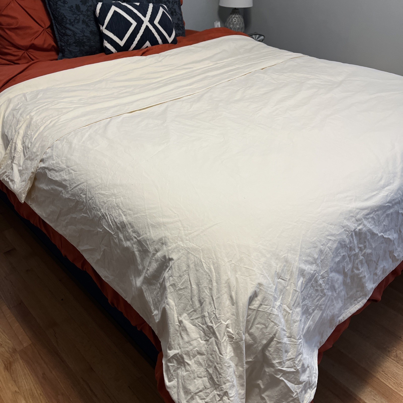 The Company Store Full/Queen 84x82 Duvet Cover 100% Cotton Style 315