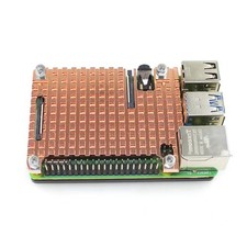 Thin Copper Acrylic Heatsink Protective Passive Cooling Case For Raspberry Pi 4B