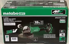 METABO HPT G3615DVFQ6 36V MULTIVOLT CORDLESS BRUSHLESS 6" VARIABLE SPEED GRINDER