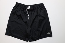 Vintage 90s Adidas Mens Medium Spell Out Mesh Running Jogging Soccer Shorts USA