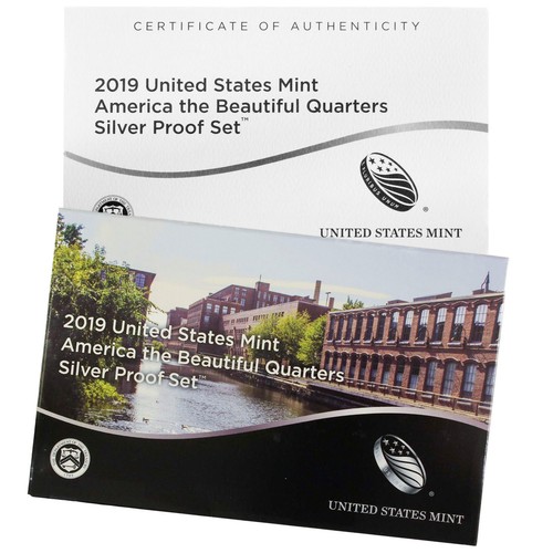 Empty Packaging Replacement Silver Quarter PS Box & COA No Coins 2019