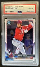 2018 Bowman Chrome Shohei Ohtani RC Rookie #1 Angels PSA 10 GEM MINT