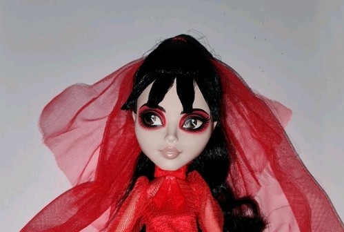 Monster High Skullector Beetlejuice LYDIA DEETZ dressed Puppe 2025 Mattel Neuwertig - Bild 2 von 2