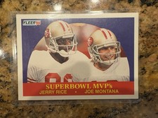1990 Fleer - Joe Montana, Jerry Rice #397