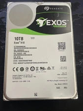 SEAGATE ST10000NM0246 EXOS X10 ENTERPRISE 10TB 3.5 SAS HDD, 0 POWER ON HOURS