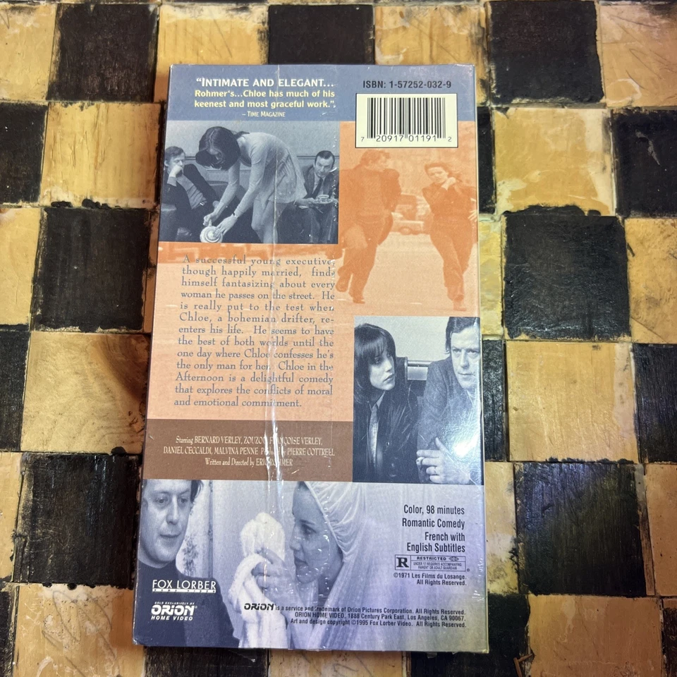 Chloe in the Afternoon VHS New  Original Wrap Watermarks Orion Fox Lorber Rare Foto 2 de 4