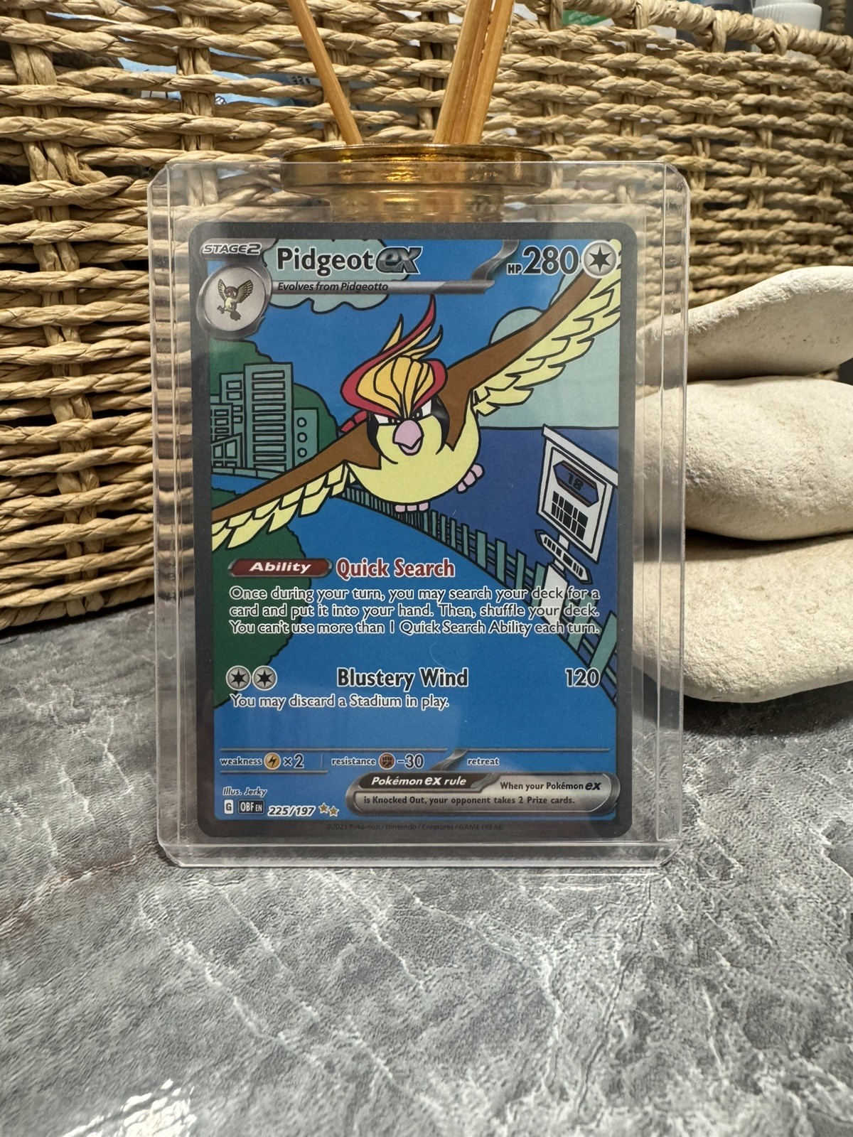 Pidgeot ex 2023 Scarlet & Violet: Obsidian Flames #225/197 Special