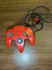 Official Red Nintendo 64 Controller AUTHENTIC OEM N64 Remote Original NUS-005