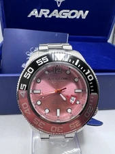Divemaster Automatic 50mm Pink And Black Rotating Bezel Limited Edition #44/50