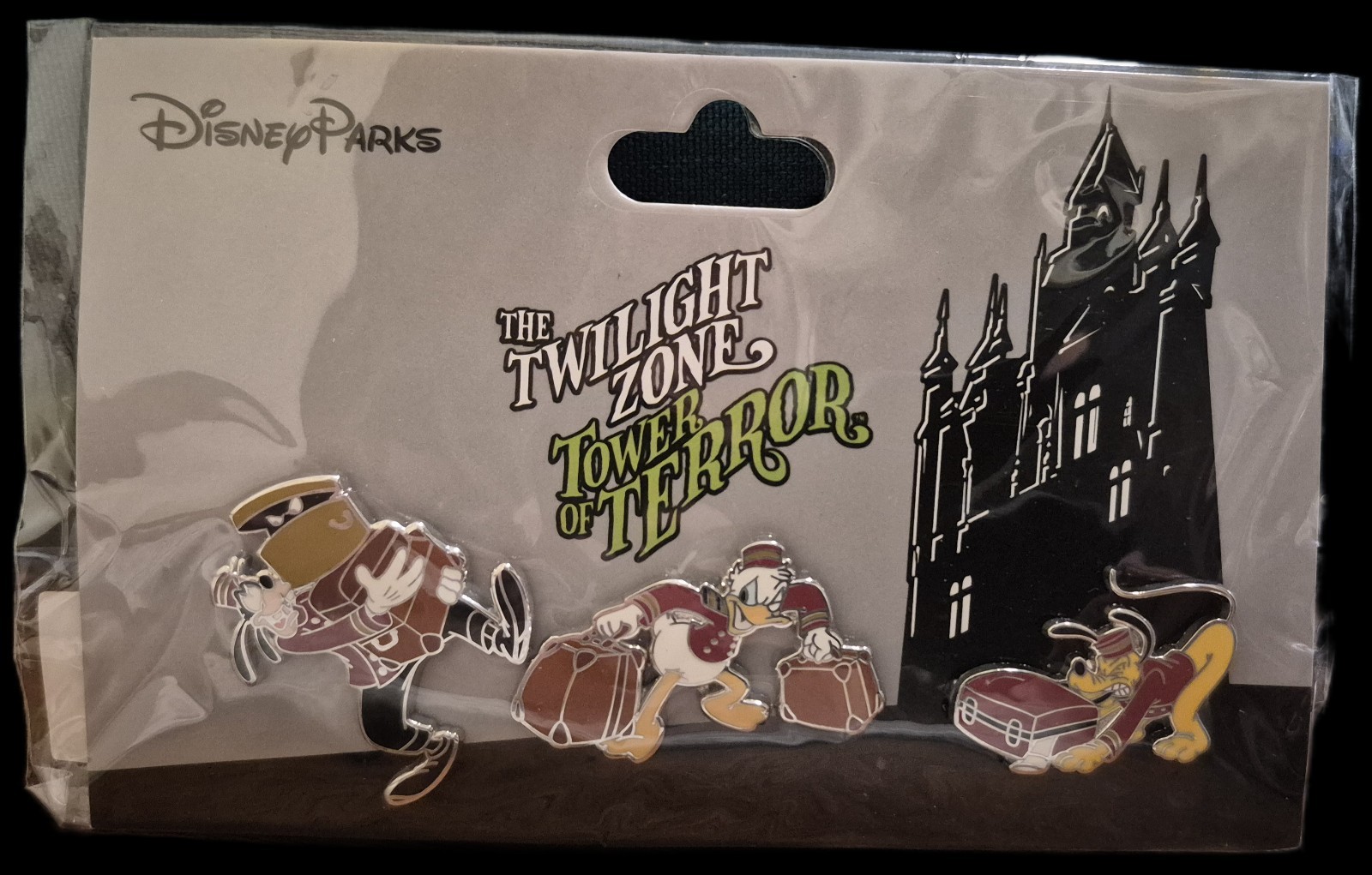 Disney Parks Pin Trading  Booster Set Of 3 -  The Twilight Zone Tower of Terror