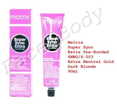Matrix Super Sync Extra Pre-Bonded Haarfarbe 6NNG Ex Neutral Gold Dunkelblond