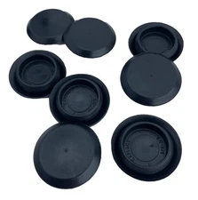 8 pack Genuine New CAPLUGS Brand Flexible 7/8" Black Plastic Hole Plugs BPF-7/8
