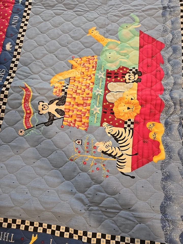 Daisy Kingdom #4496 Noah Nursery Quilt And Allover Print Fabric #4497 - Image 4 of 4